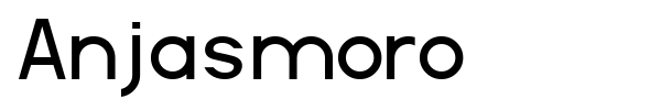 Anjasmoro font