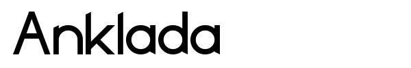 Anklada font