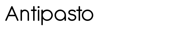 Antipasto font