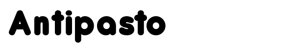 Antipasto font preview