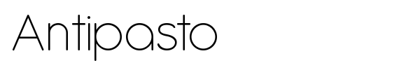 Antipasto font preview