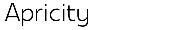 Apricity font preview