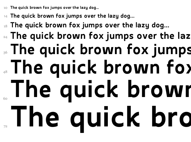 Apricity font waterfall