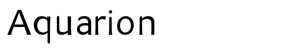 Aquarion font