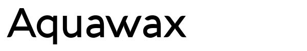 Aquawax font