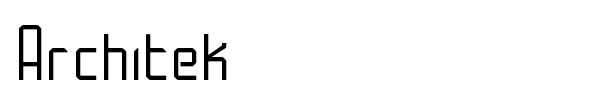 Architek font