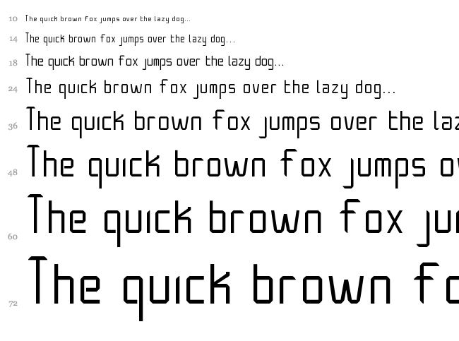Architek font waterfall