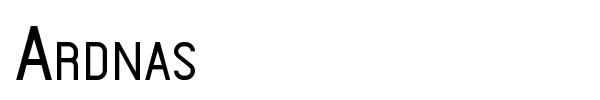 Ardnas font