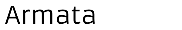 Armata font