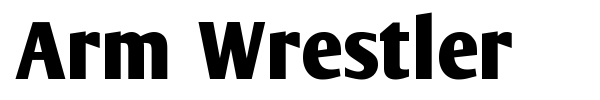 Arm Wrestler font