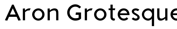 Aron Grotesque font