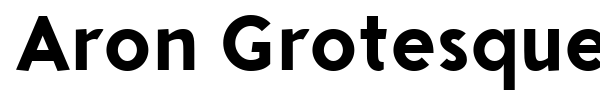 Aron Grotesque font preview