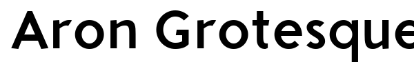 Aron Grotesque font preview