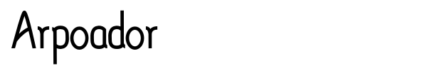 Arpoador font