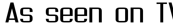 As seen on TV font preview