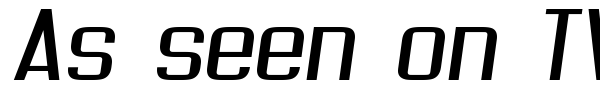 As seen on TV font preview