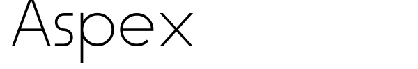 Aspex font