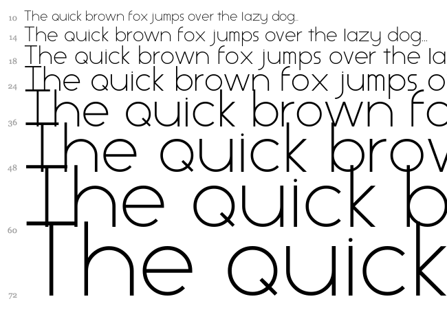 Aspex font waterfall