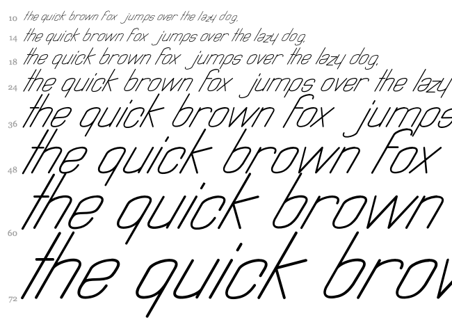 Astralia font waterfall