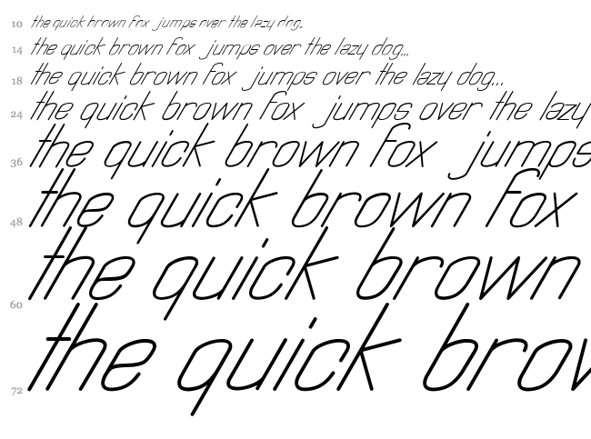 Astralia font waterfall