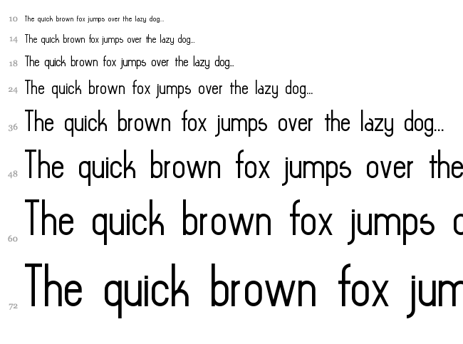 Asymek font waterfall