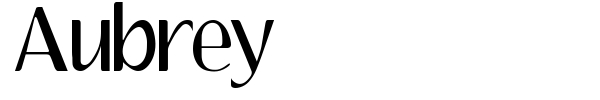 Aubrey font