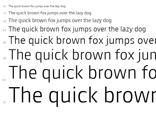 August Sans font waterfall