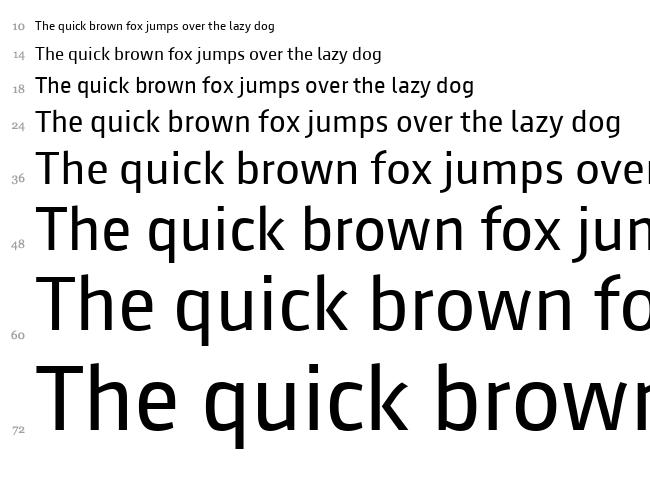 August Sans font waterfall
