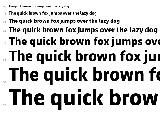August Sans font waterfall