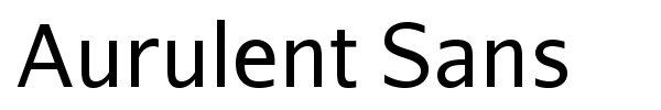 Aurulent Sans font