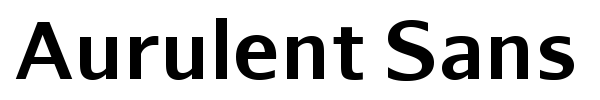Aurulent Sans font preview