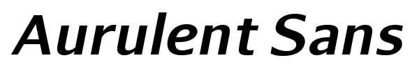 Aurulent Sans font preview