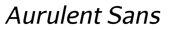 Aurulent Sans font preview