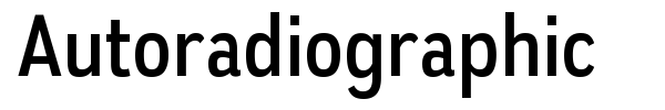 Autoradiographic font