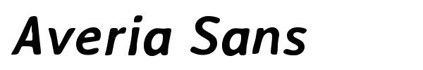 Averia Sans font preview