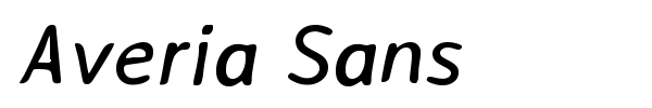 Averia Sans font preview