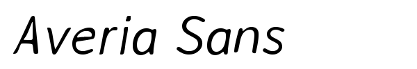 Averia Sans font preview
