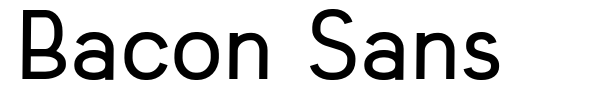Bacon Sans font