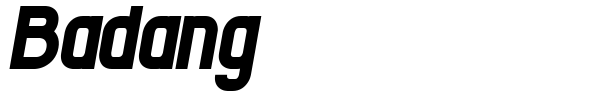 Badang font