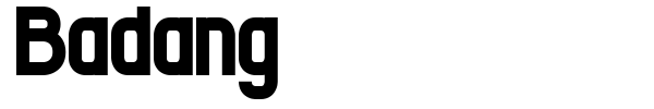 Badang font preview