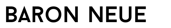 Baron Neue font