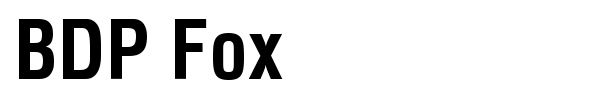 BDP Fox font