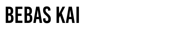 Bebas Kai font