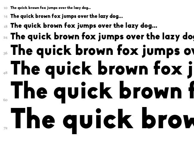 Biko font waterfall