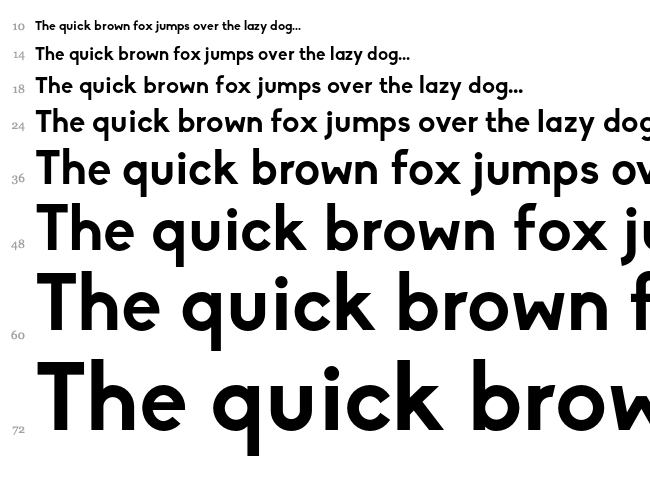 Biko font waterfall