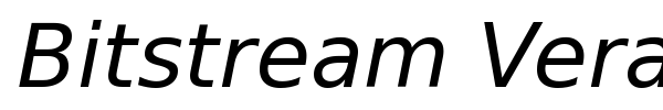 Bitstream Vera Sans font