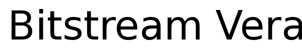 Bitstream Vera Sans font preview