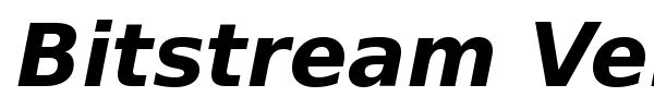Bitstream Vera Sans font preview