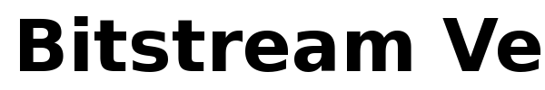 Bitstream Vera Sans font preview