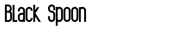Black Spoon font